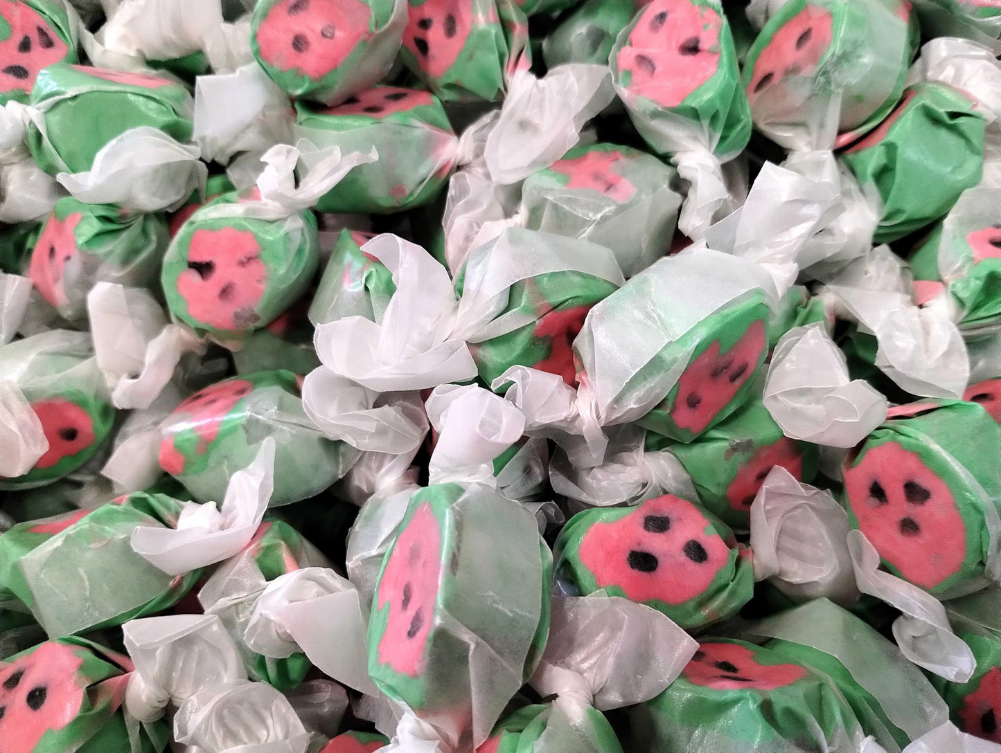 Watermelon Salt Water Taffy -1.5 lbs of Fresh Delicious Individually Wrapped Fruity Chewy Taffy
