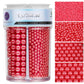 Sprinkles for Cake Decorating, Red Pearl Sprinkles 4 Sizes Mix for Cake Cupcake Cookie Baking Donuts Ice Cream Toppings