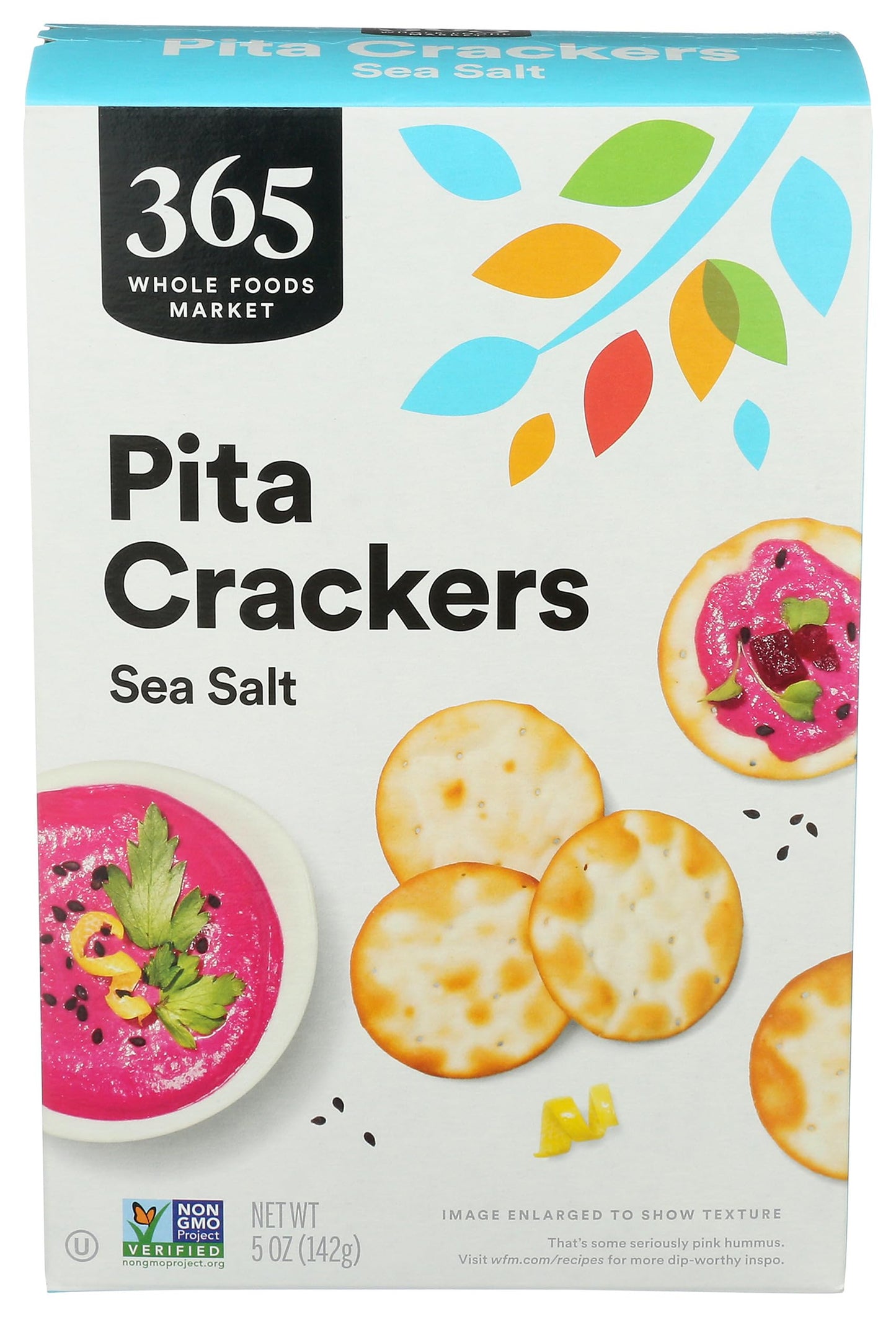 365 By Whole Foods Market, Sea Salt Pita Crackers, 5 Ounce