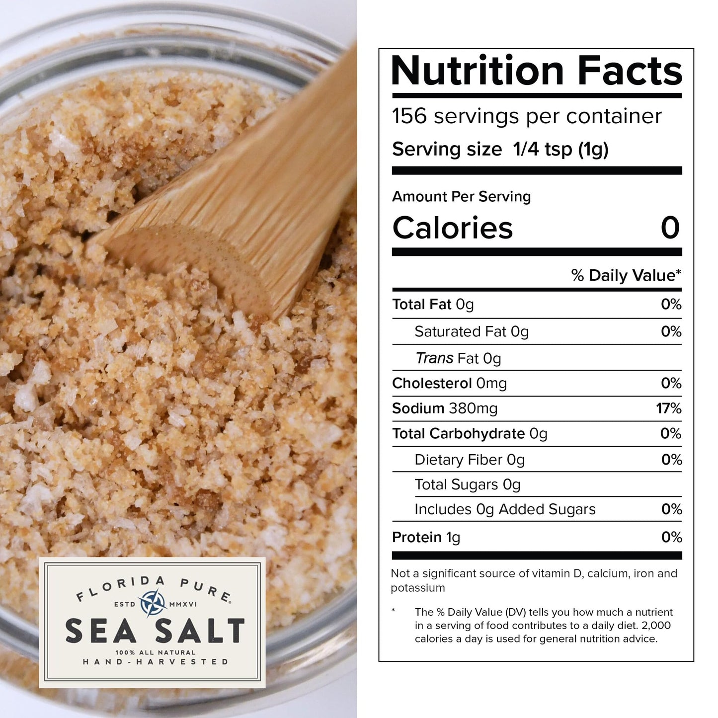 Florida Pure Maple Bacon Sea Salt - Smoky Flaky Sea Salt, 4.5 oz Jar, Natural, Unrefined, Non-Iodized for Cooking and Seasoning