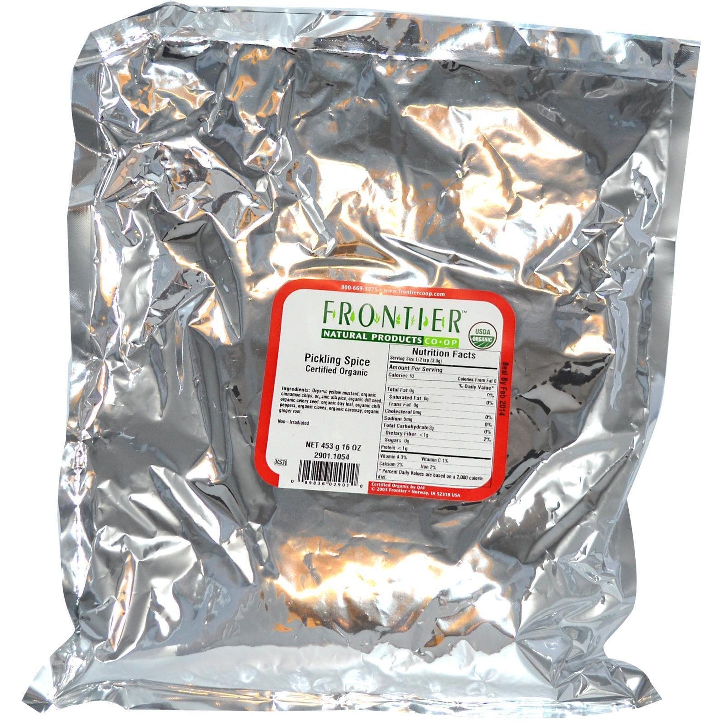 Frontier Co-Op Organic Pickling Spice 1Lb