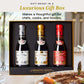 Giusti Balsamic Vinegar Trio Gift Set – 3 Premium Bottles, 3.38 Fl Oz Each, Black Aceto Balsamico di Modena IGP