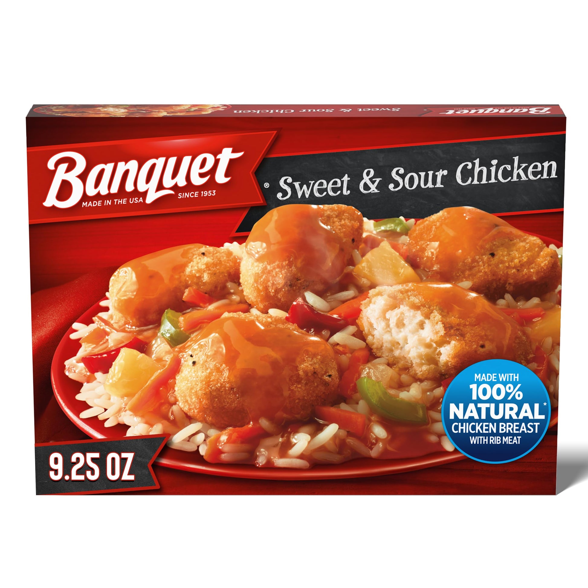 Banquet Sweet & Sour Chicken, Frozen Meal, 9.25 oz.