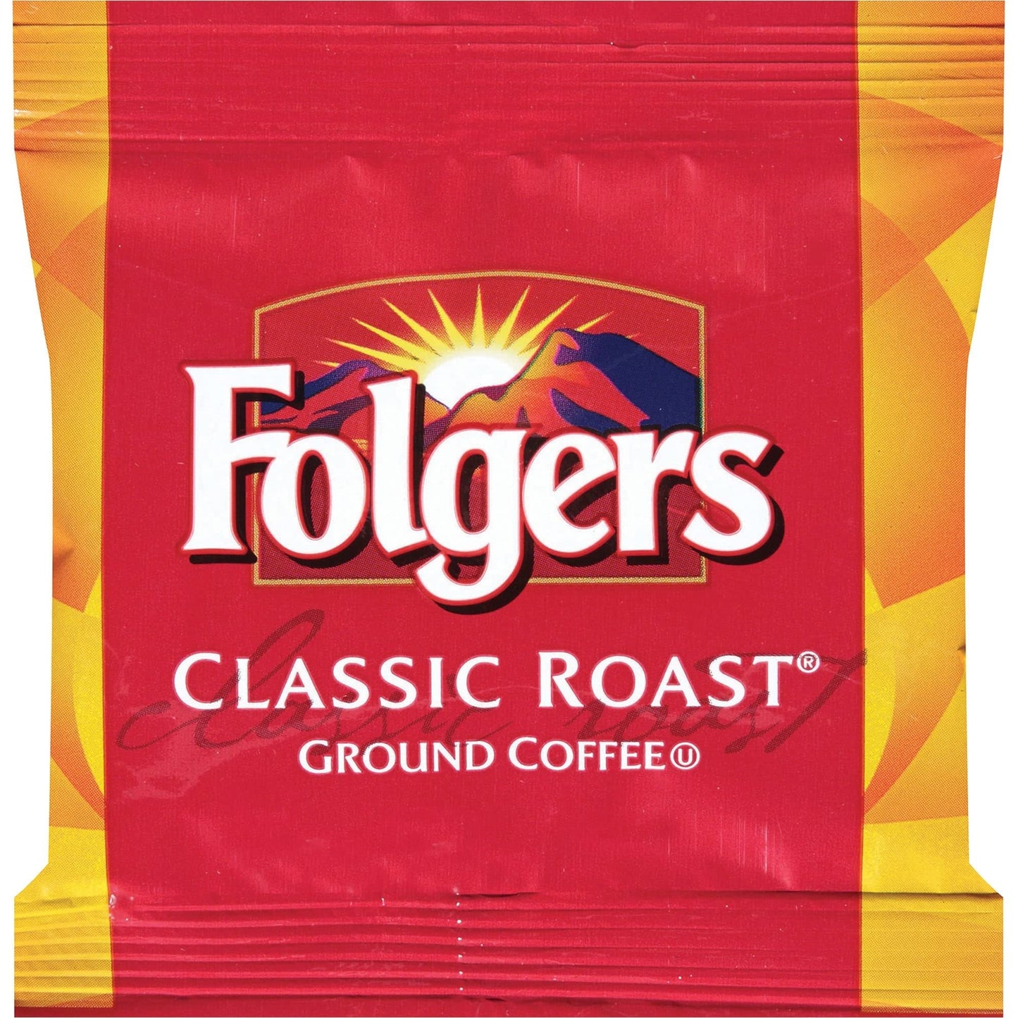 Folgers Classic Roast Coffee Fraction Packs, 0.9 Oz, Box of 36 Packs, Coffee Flavor