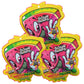 Sour Slaps Sour Candy Belts 3-Pack - Vegetarian, Extreme Sour, Watermelon Flavor, Multi-color, Medium Size