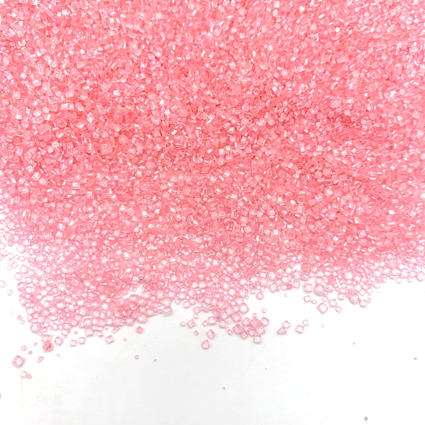 Edible Pink Sanding Sugar Sprinkles Cupcake Cake Toppers, Celebrations Candy Pearls Shaker Jar Wedding Party Cake Dessert Food D