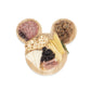 Picnic Time Disney Mickey Mouse Head Cheese & Charcuterie Board Set, Parawood Cutting Board With Hidden Drawer & 3 Cheese Cutting Tool, Fun Disney Gift, Party Platter, Picnic Set & Kitchen Serving Tray