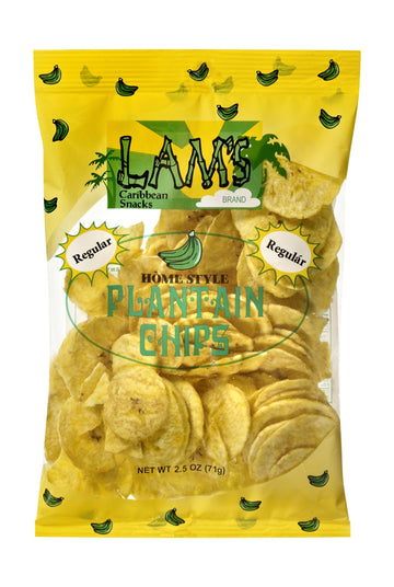 Lams Regular Salted Plantain Chips (Case Of 24-2.25 Oz Bags)