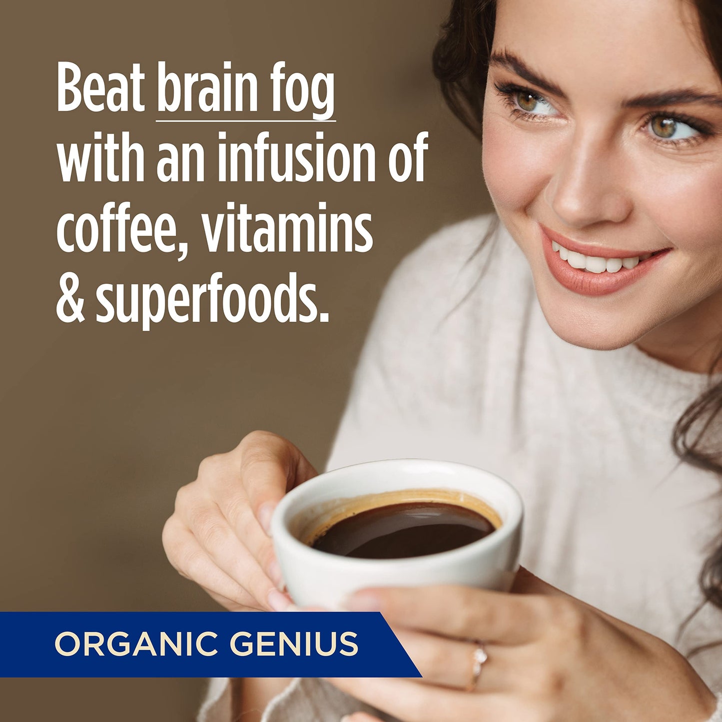 VitaCup Organic Keto Coffee, Medium Dark Roast, 10 oz (Pack of 2), 100% Arabica, with MCT Oil, Turmeric, B Vitamins, D3