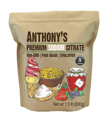 Anthonys Premium Sodium Citrate Emulsifier, Food Grade, 1.5 lb (24 Ounce), Non GMO, Model P7-Z0FF-Z148