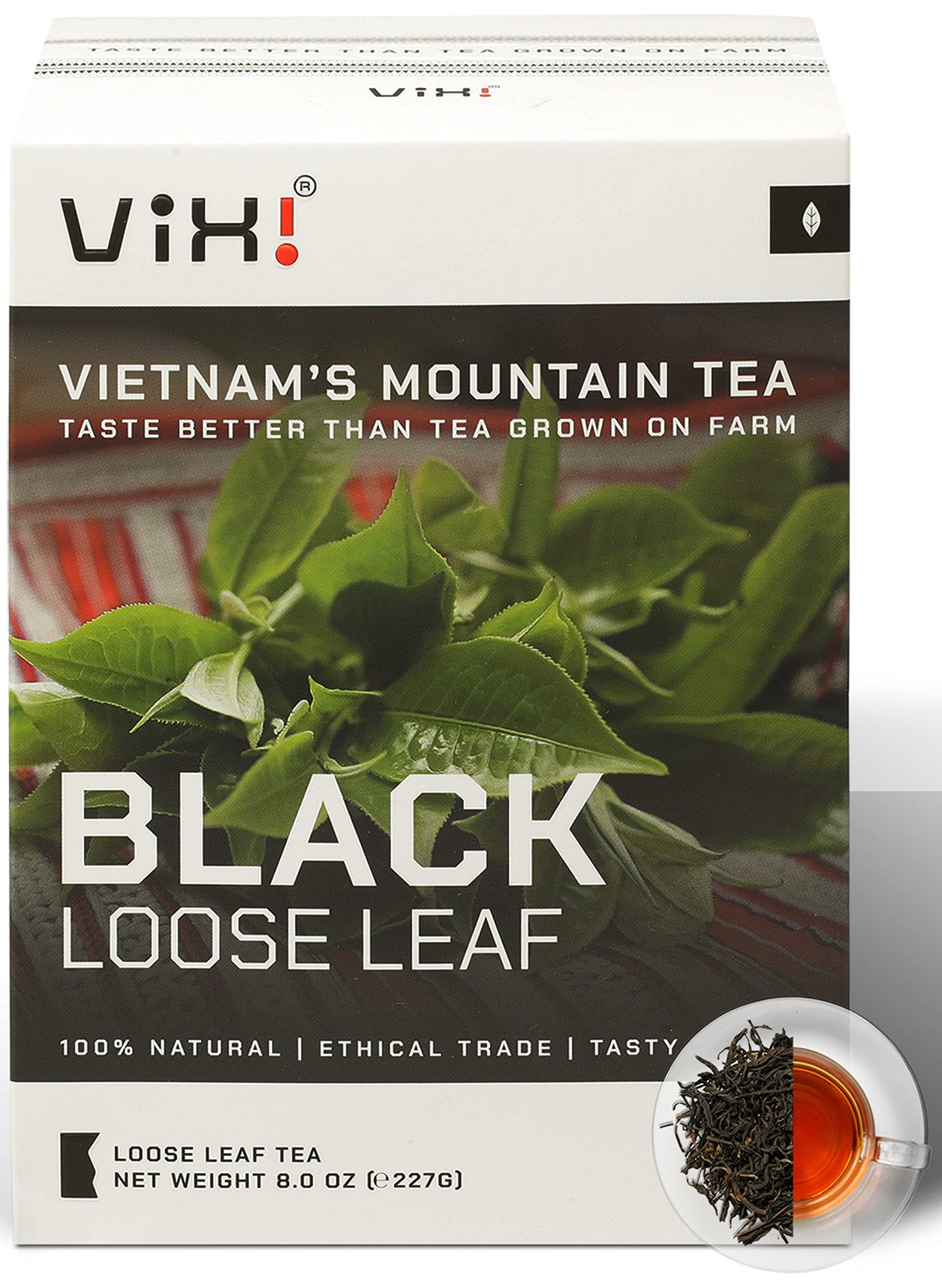 VIXI Black Tea Loose Leaf, Bold Flavor, 100% Natural, 8 oz
