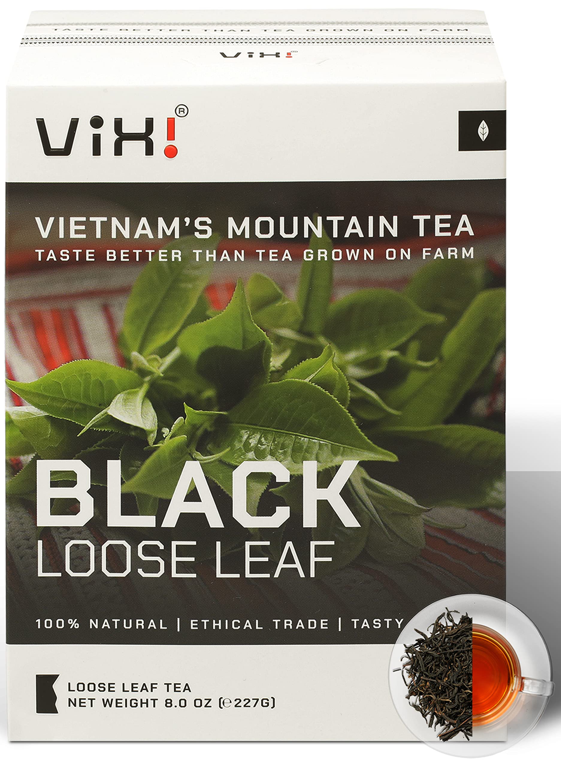 VIXI Black Tea Loose Leaf, Bold Flavor, 100% Natural, 8 oz