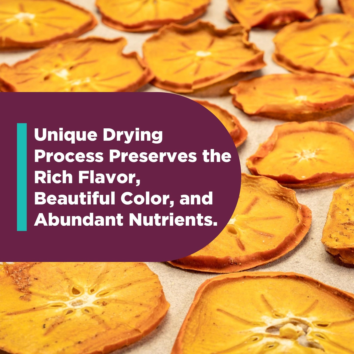 Bella Viva Orchards Organic Dried Persimmons - USDA-Certified Organic Natural Dried Fruit Slices, Sustainable No Sugar Added Sna