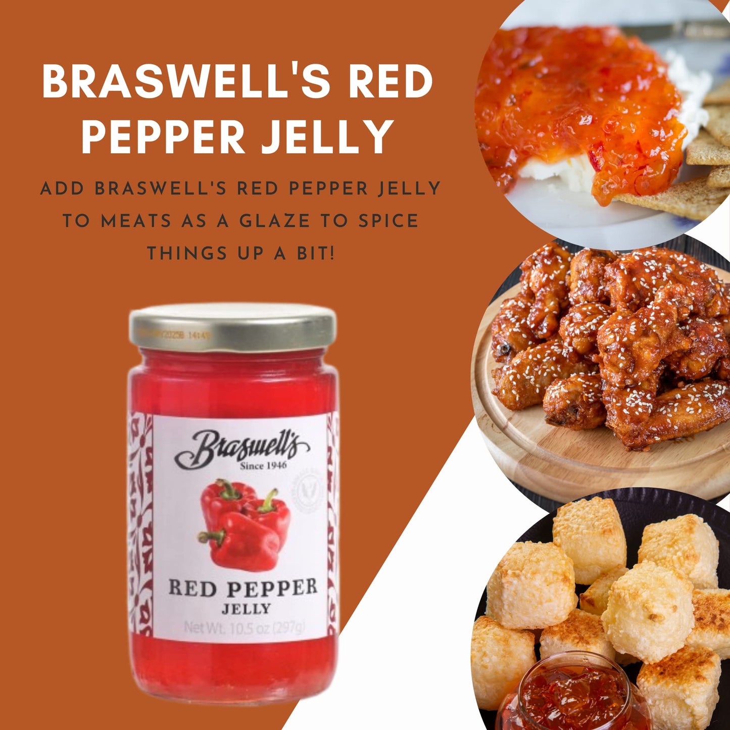 Braswell Red Pepper Jelly 10.5 Oz (Pack Of 2)