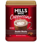 Hills Bros Instant Double Mocha Cappuccino Mix, Easy To Use, Enjoy Coffeehouse Flavor From Home, Frothy, Rich Chocolate, Brown, 