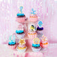 Ercadio Edible Ocean Animal Cupcake Toppers, 50 Pack, Birthday Party & Baby Shower Decorations, Yellow-50