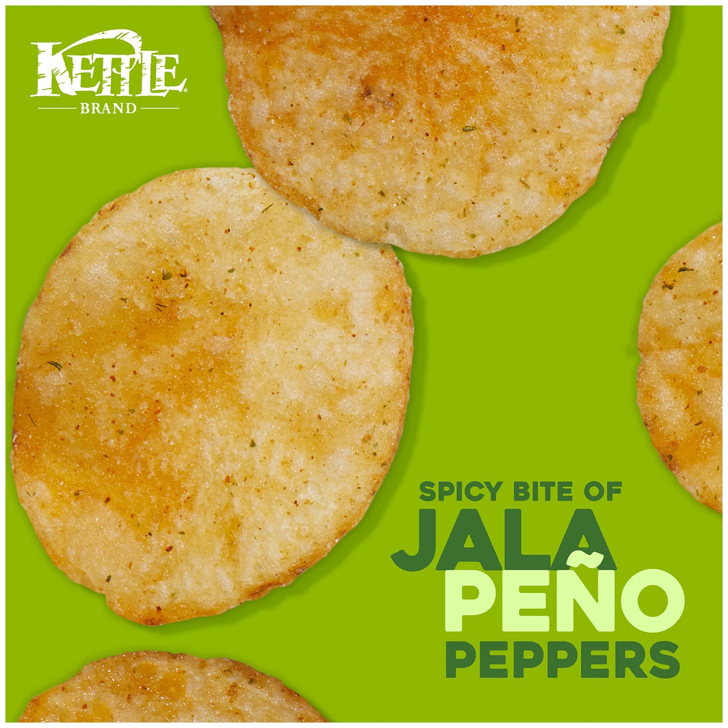 Kettle Brand Jalapeno Kettle Potato Chips, Gluten-Free, Non-Gmo, 7.5 Oz Bag (Pack Of 12)