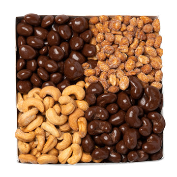 Nuts.com - Sweet and Salty Gift Tray for Summer, Fathers Day and Festive Gifts - Healthy Snack Sampler Box, 1.25 Lbs of Roasted
