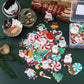 Gersoniel 150 Pieces Edible Christmas Cake Decorations Cupcake Topper Edible Christmas Wafer Stand Up Discs Birthday Cake Cupcak