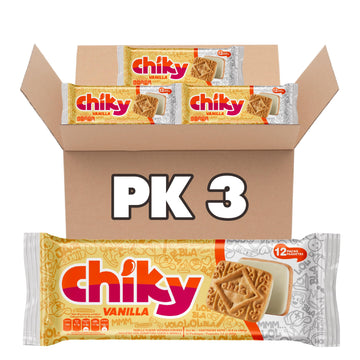 Chiky Vanilla Fudge Cookies, Crunchy & Sweet, Smooth Cream Center, Crispy Texture That Melts In Every Bite, 16.9 Ounces, 1 Box c