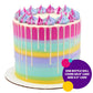 Decopac Cake Drip, White Color, Vanilla Flavor, Mat Like Chocolate, 6.35 Oz, 1 Count (Pack Of 1)