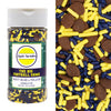 Mystic Sprinkles The Big Football Game Jimmy Mix 3oz Bottle (Navy Blue & Yellow Sprinkle Mix 3oz)