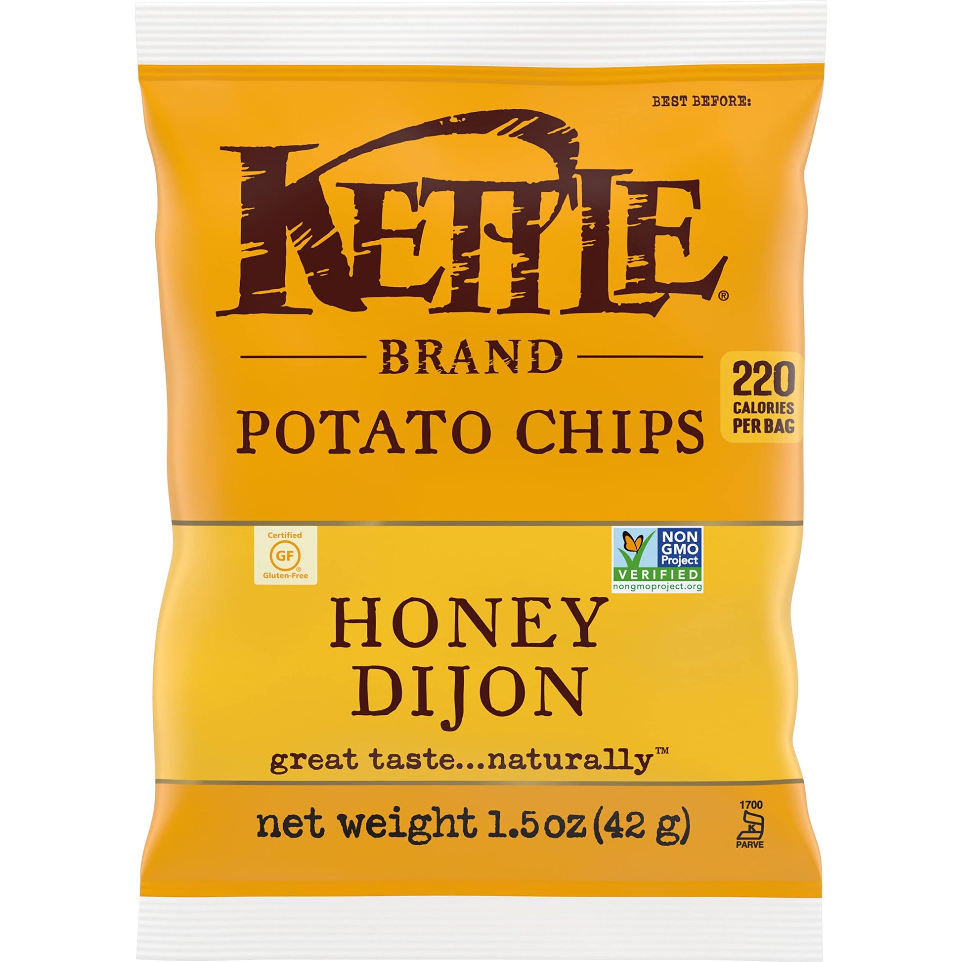Kettle Brand Potato Chips Honey Dijon Kettle Chips, 1.5 Oz