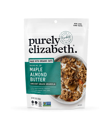 Purely Elizabeth Ancient Grain Granola, Certified Gluten-Free, Vegan & Non-Gmo | Coconut Sugar | Healthy Snack | Maple + Almond