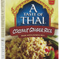 A Taste of Thai Coconut Ginger Rice - 7oz Single Pack Heat & Eat Instant Jasmine Rice Flavored with Classic Thai Spices | Gluten