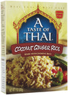 A Taste of Thai Coconut Ginger Rice - 7oz Single Pack Heat & Eat Instant Jasmine Rice Flavored with Classic Thai Spices | Gluten