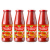 Sanniti Passata Di Pomodoro | Strained Tomatoes | 100% Natural Italian Tomatoes | 23.9 Oz Glass Jar| Product Of Italy | No Additives Or Preservatives (Pack Of 4)