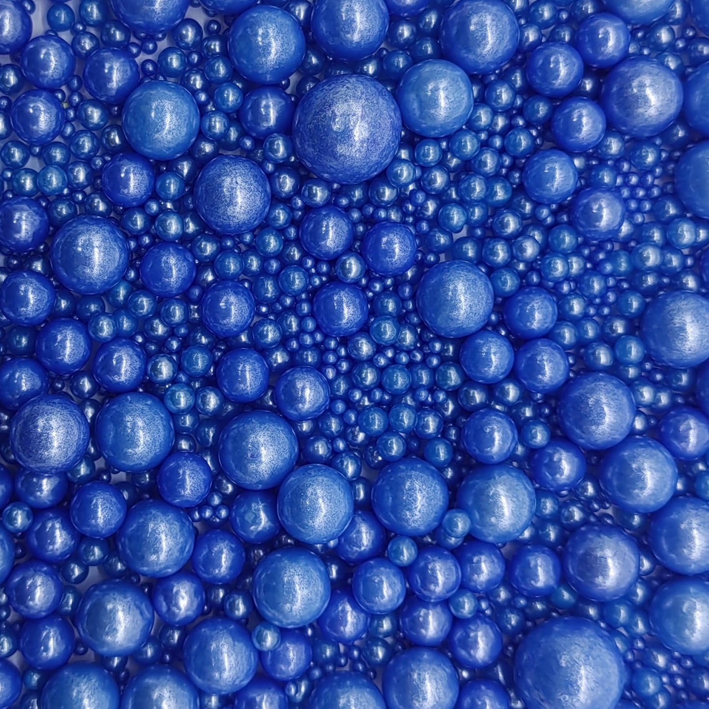 Edible Royal Blue Sugar Pearls Sprinkles Candy Mix Size Pearls Cake Decorations Cupcake Toppers Decorating Perfect For Wedding P