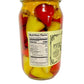 Greek Stuffed Peperoncini Duo - Greek Green And Red Peperoncini Stuffed With Cream Cheese And Feta 32.80Oz