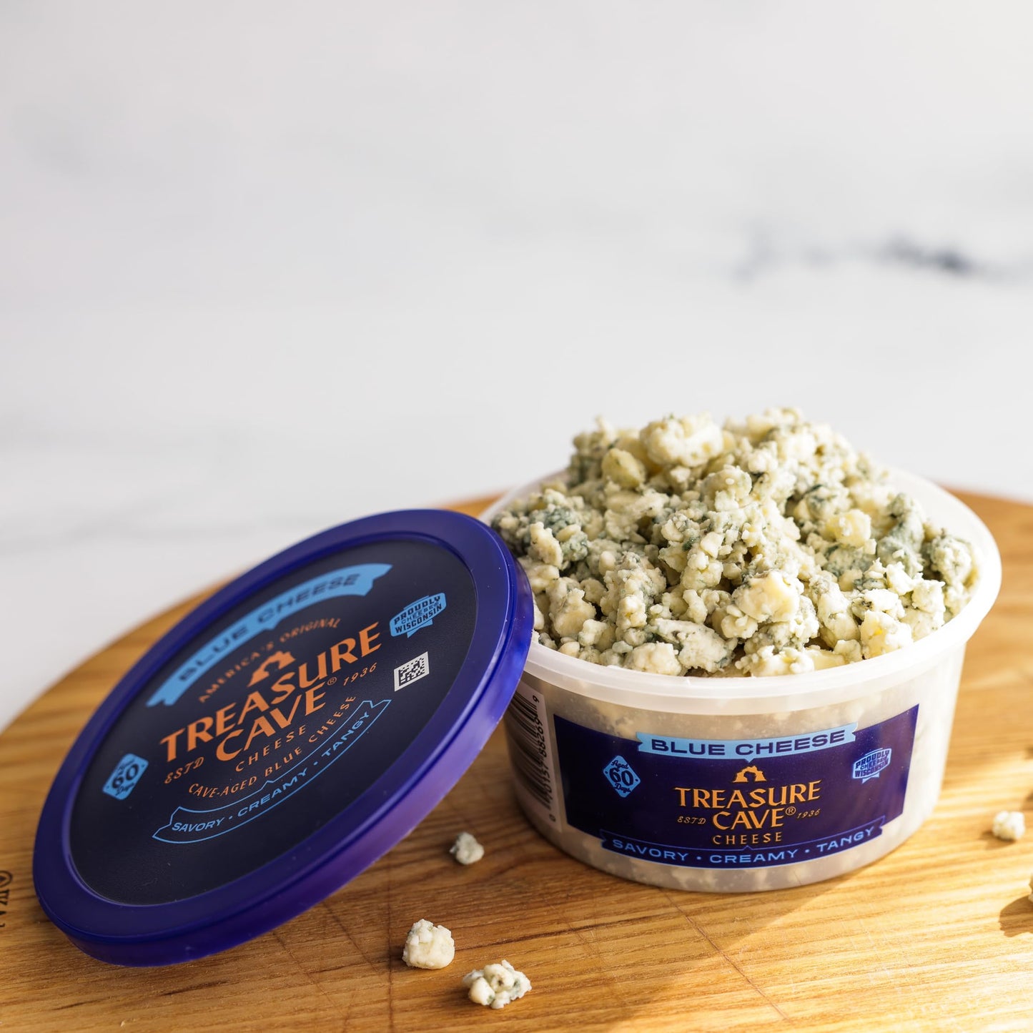 Treasure Cave, Crumbled Blue Cheese, 5 oz