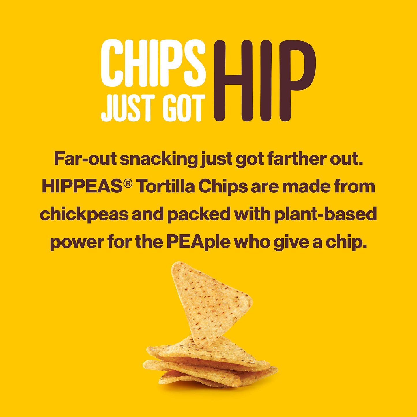 New Hippeas Organic Chickpea Tortilla Chips + Straight Up Sea Salt | 5 Ounce, 6 Count | Vegan, Gluten-Free, Crunchy, Protein Chi