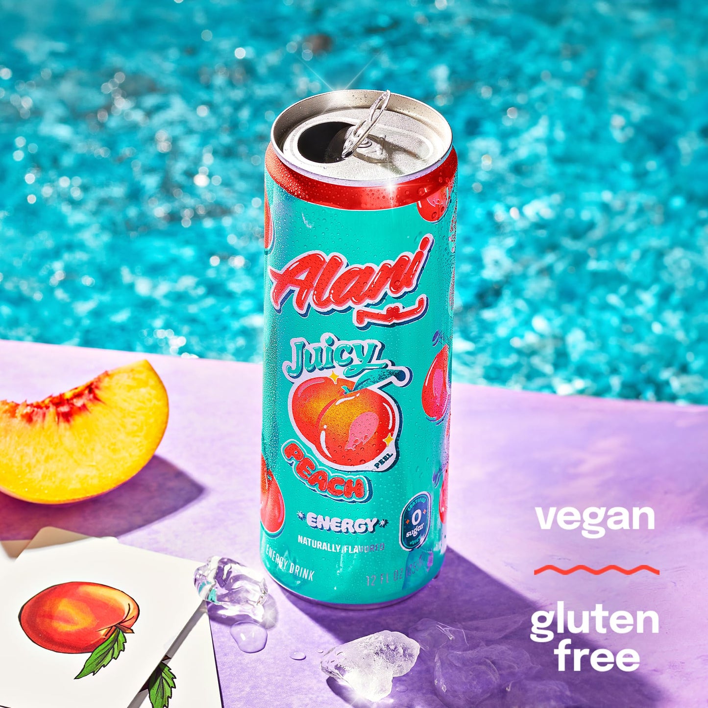 Alani Nu Energy Drinks, Sugar Free, 200mg Caffeine, 12 Fl Oz Cans, Pack of 6, Rocket Pop Flavor