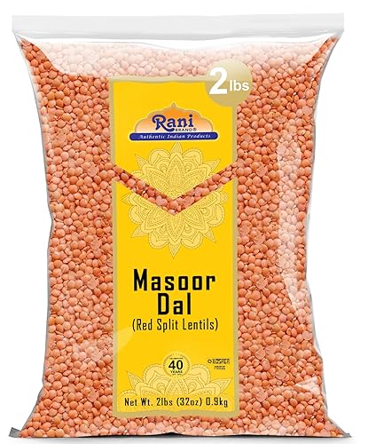 Rani Masoor Dal (Indian Red Lentils) Split Gram, 32Oz (2Lbs) 908G ~ All Natural | Gluten Friendly | Non-Gmo | Vegan | Indian Ori