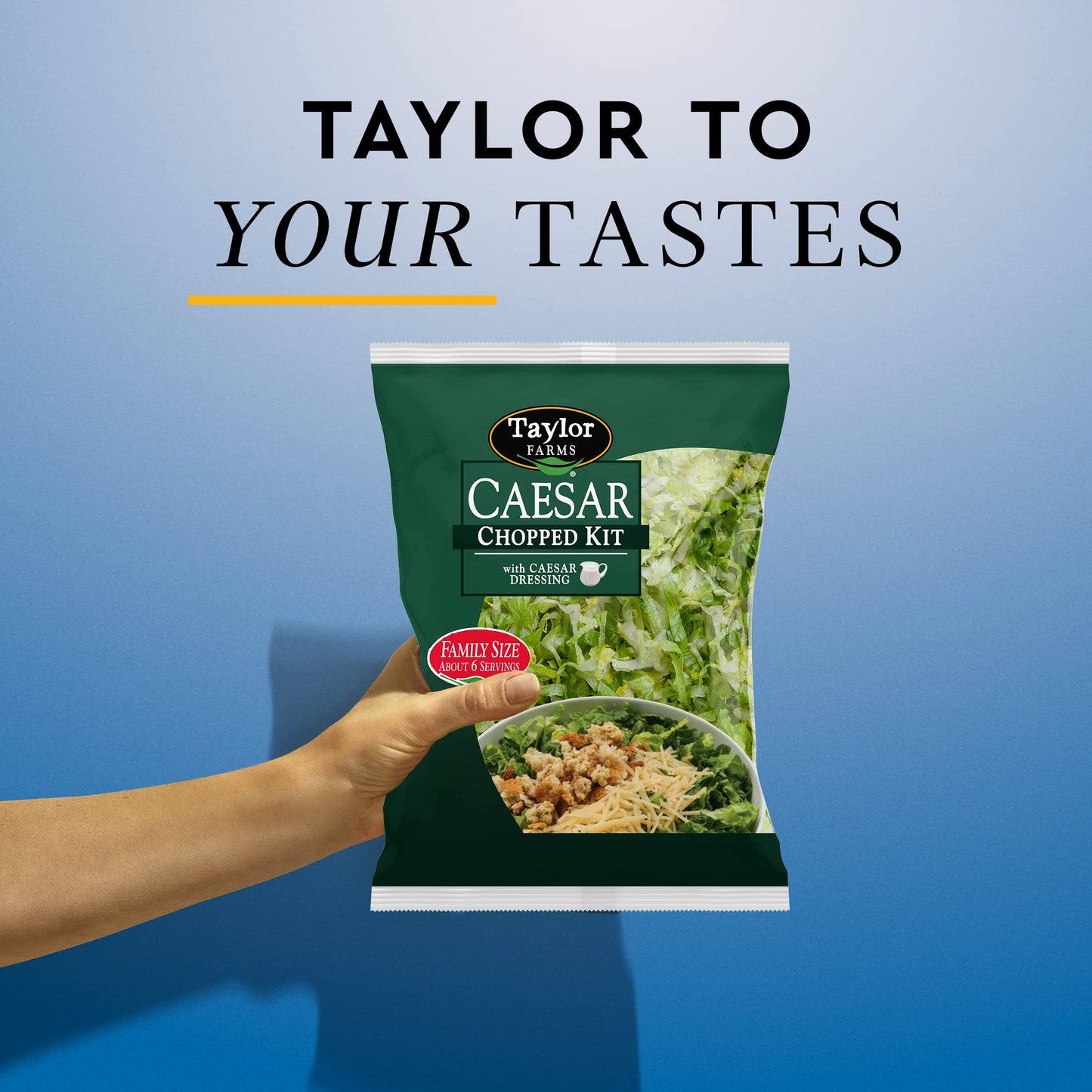 Taylor Farms Caesar Family Size Chopped Kit