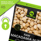 NUT CRAVINGS - Raw Macadamia Nuts, Unsalted, Shelled, (32oz - 2 LB) Bulk Nuts Packed Fresh in Resealable Bag - Kosher Healthy Sn