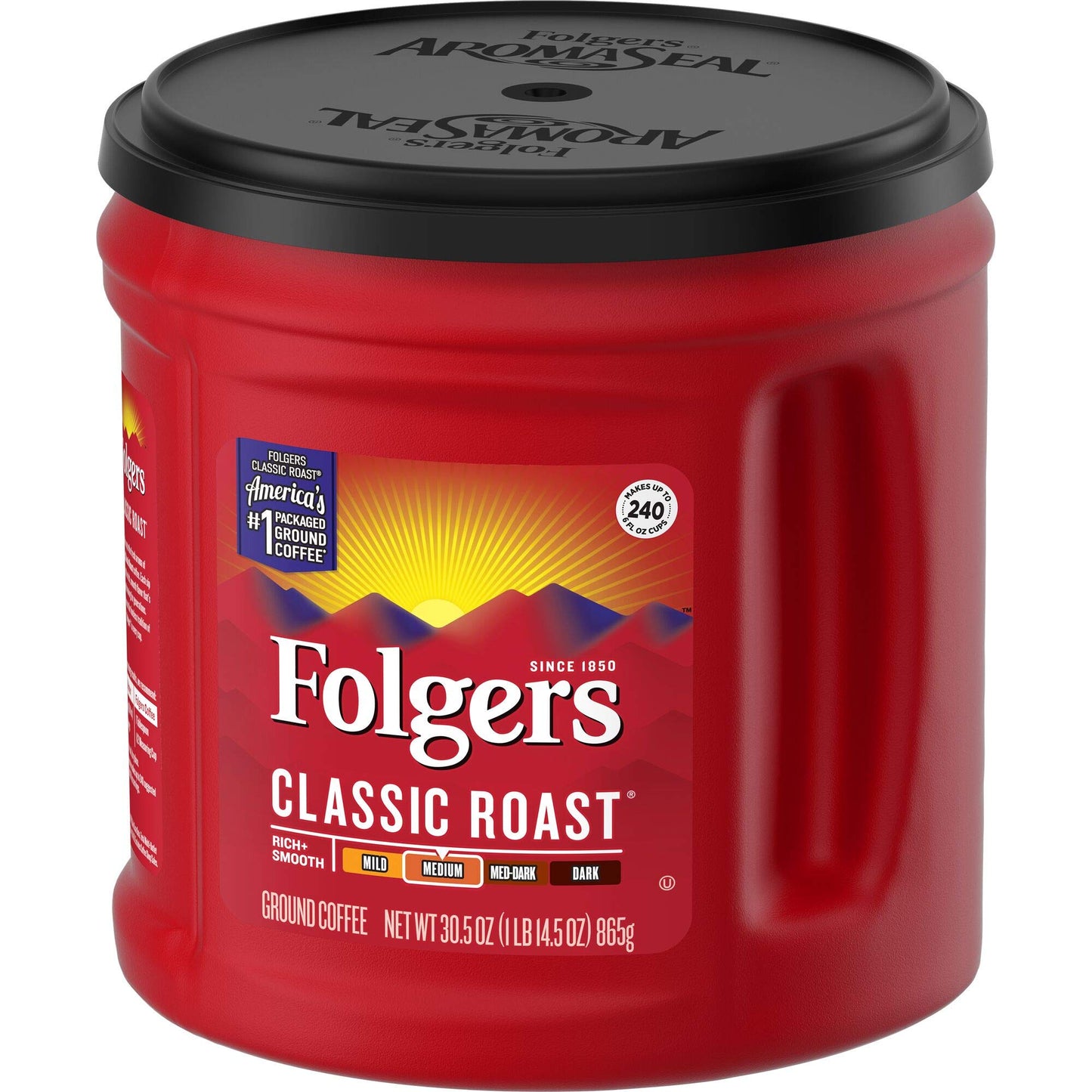 Folgers Classic Medium Roast Ground Coffee, 30.5 Ounces