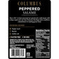 COLUMBUS Salami Sliced and Peppered  Italian  Authentic Flavor For Charcuterie Boards  Sandwiches  and Lunch Meat Deli  4 oz