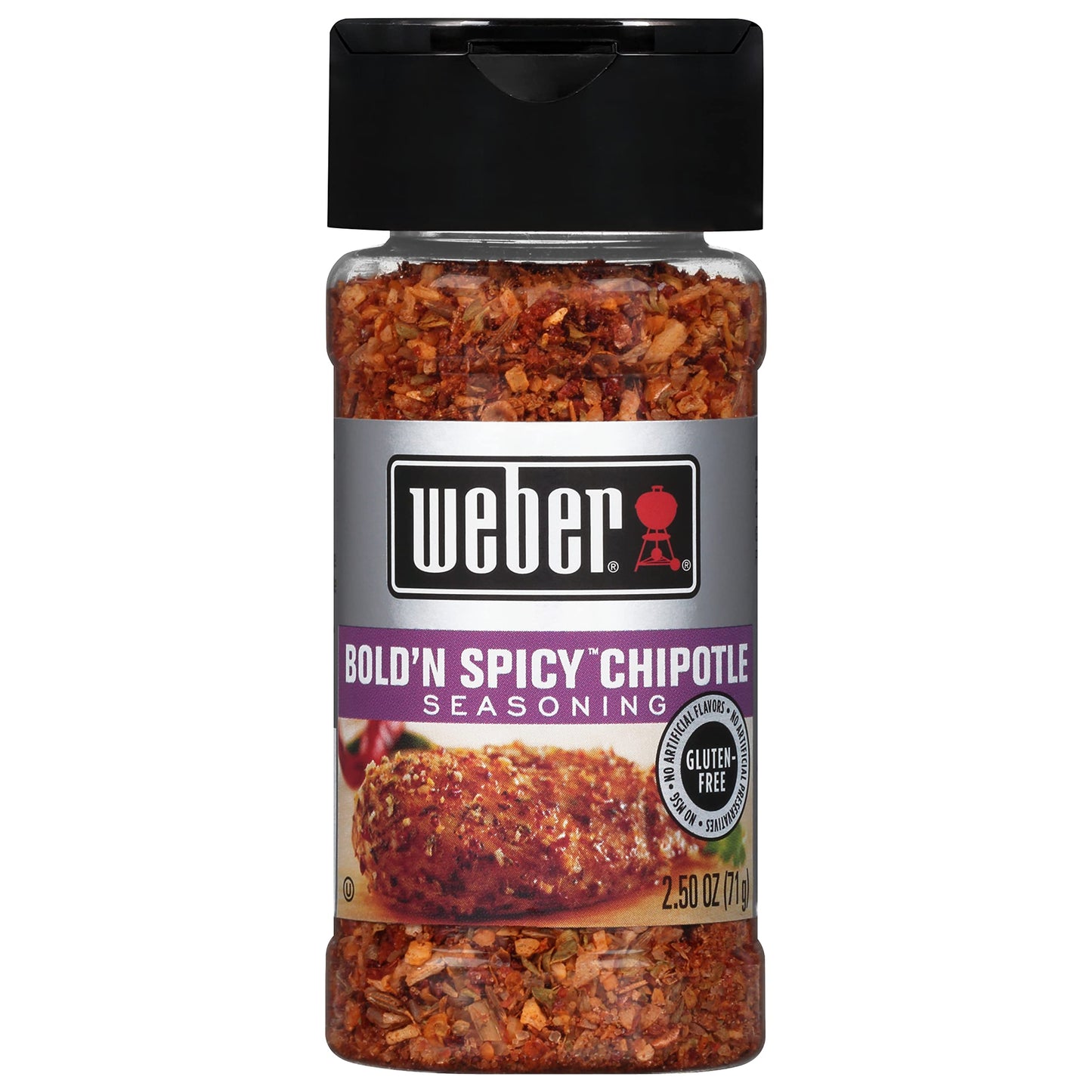 Weber Bold 'N Spicy Chipotle Seasoning, 2.5 Ounce Shaker