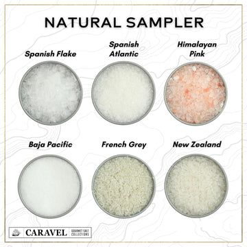 Caravel Gourmet Sea Salt Gift Set - 12 Flavors, 14 Piece Set, Reusable Tins - Great Gifts for Everyone