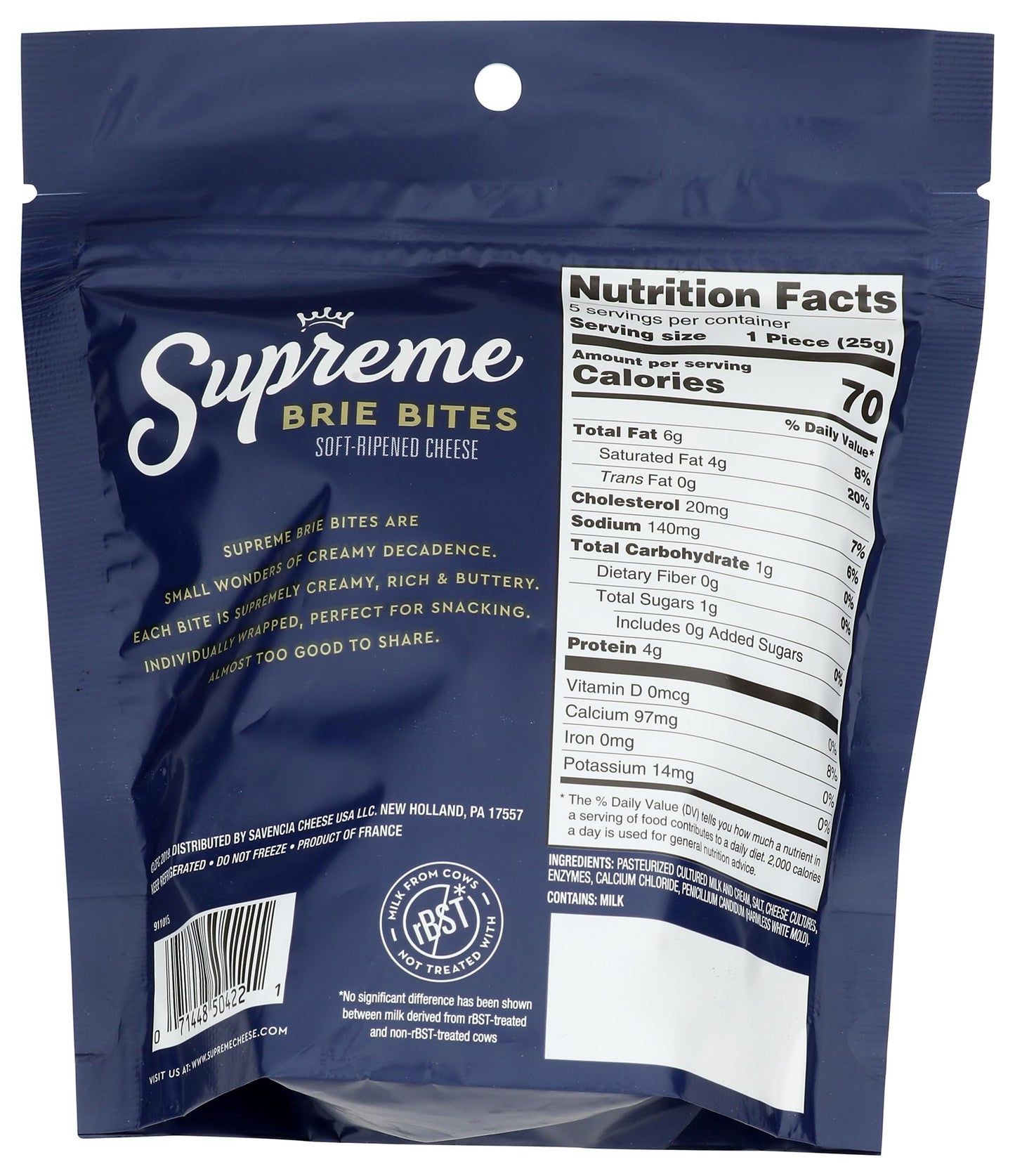 Supreme Supremely Creamy Brie Bites, 4.4 Oz
