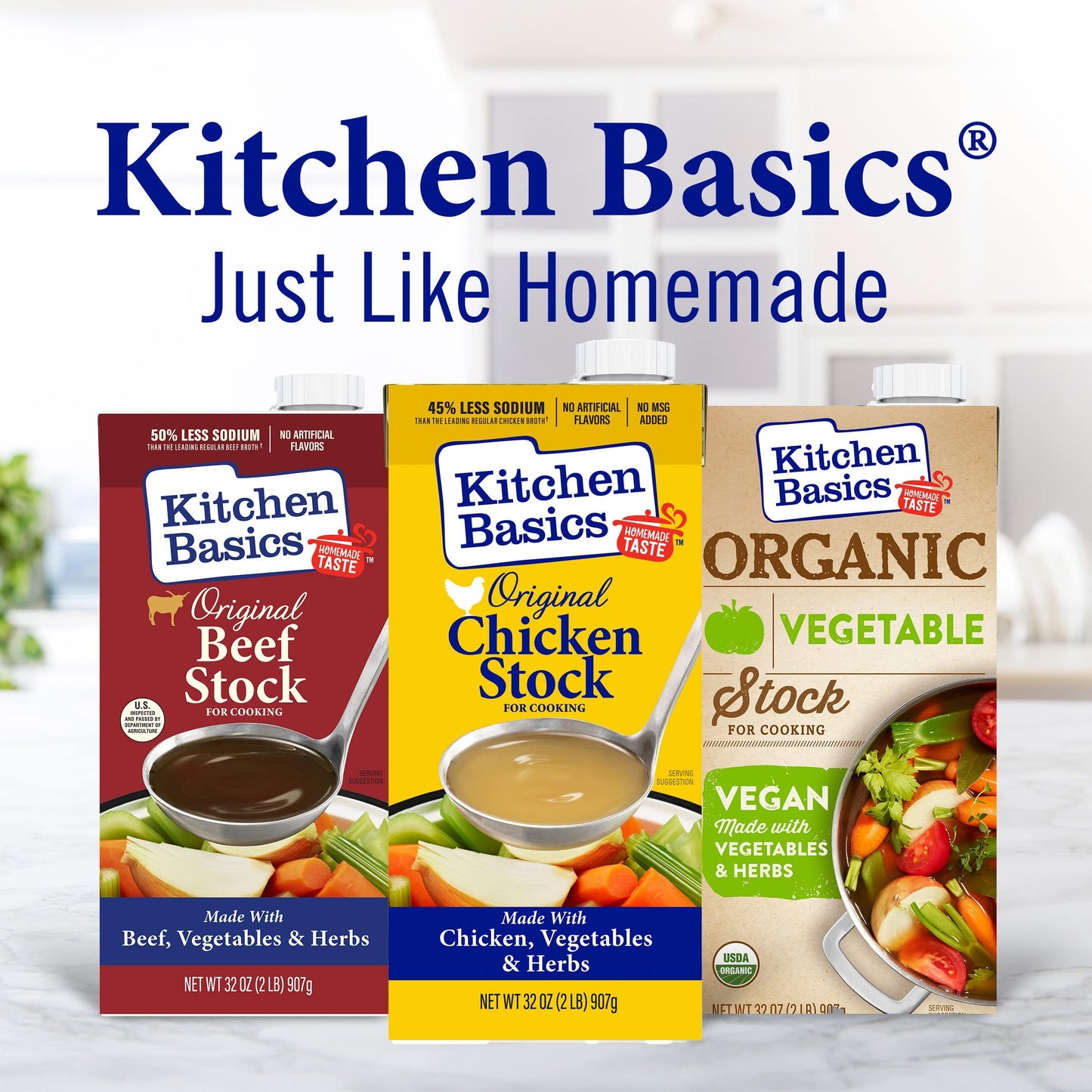 Kitchen Basics Original Seafood Stock, 32 fl oz (Pack of 4)