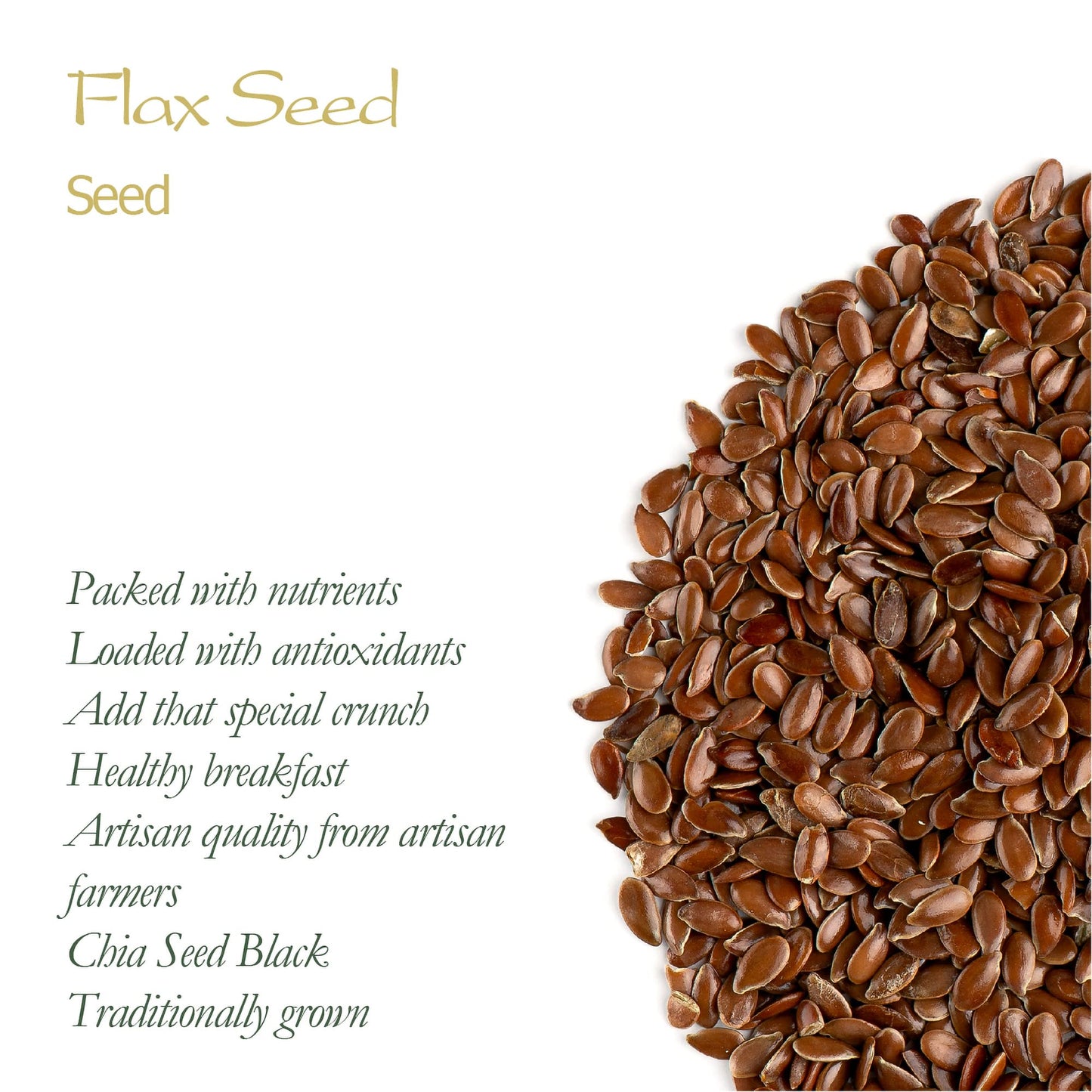 Whole Flax Seeds Organic Flaxseed - Culinairy Grade Flax Seed - Linseed - Linseeds Flaxseeds Whole Flaxseed Linseed Seeds Flex S
