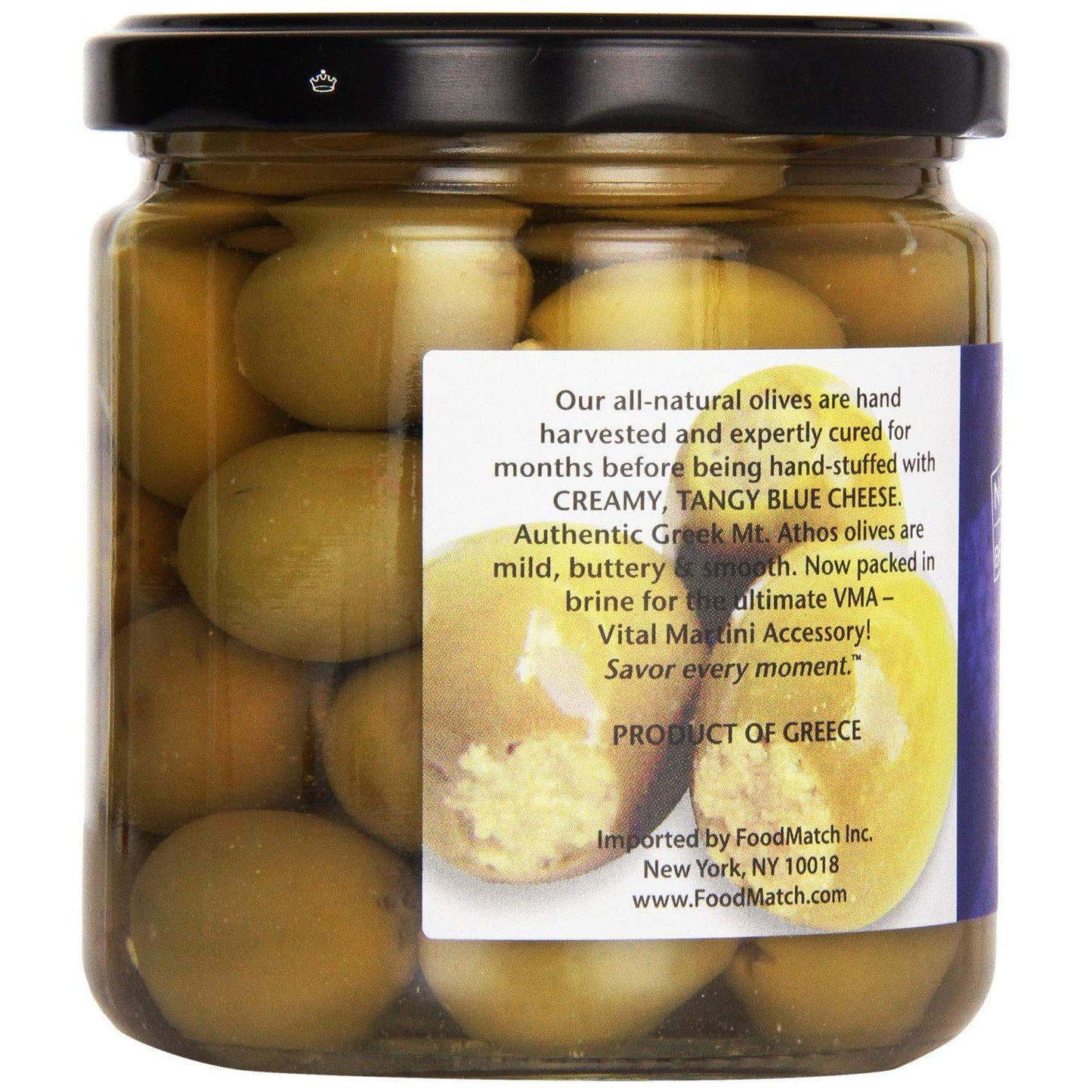 Divina Olives Stuffed With Blue Cheese In Brine, 7.8 Oz Jars (Pack Of 3)