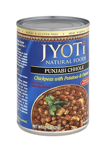 Jyoti Punjabi Chhole 12 Cans Of 15 Oz All Natural Product Of Usa Gluten Free Vegan Non Gmo Bpa Free