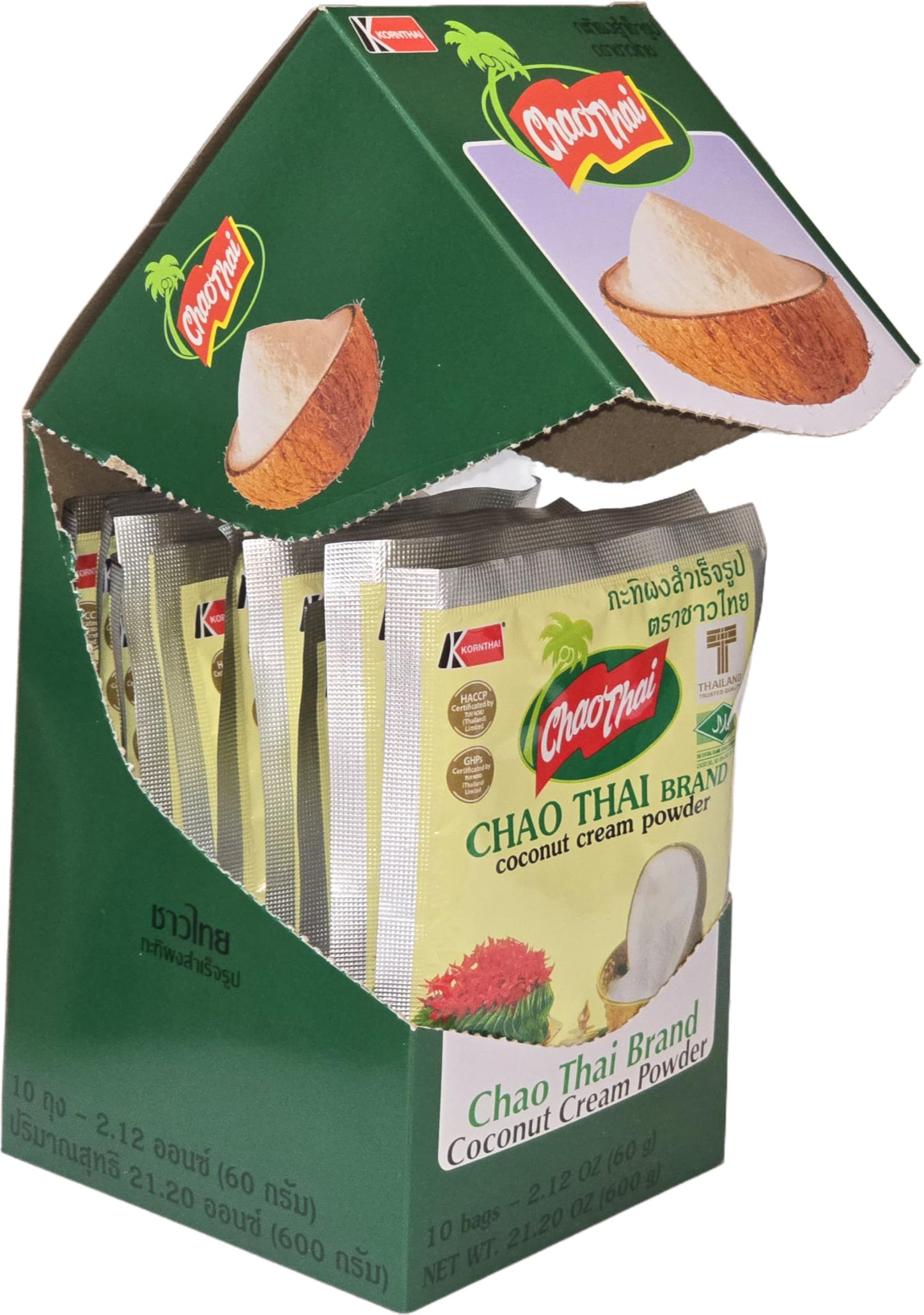 Authentic Flavor with Thai Coconut Milk Cream Powder: Enhancing Cooking, Baking, Beverages, and Desserts. Elevate Sauces, Dressi