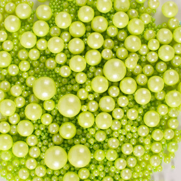 Kasvan Halloween Green Pearl Sugar Sprinkles - Edible Candy Pearls 130G/4.58 Oz, Mix Size, Baking Cake Decorations, Ice Cream To